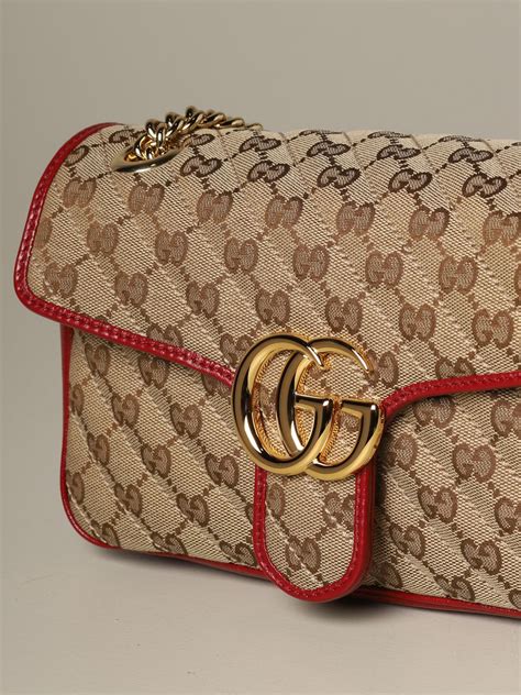 borsa gucci rossa foglie oro|borse tracolla donna Gucci.